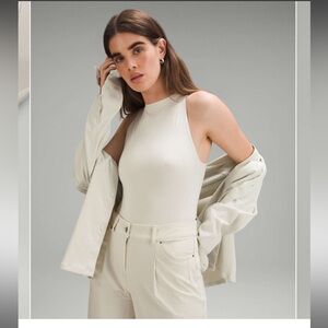 Lululemon Wundermost Ultra-Soft Nulu High-Neck Sleeveless Bodysuit